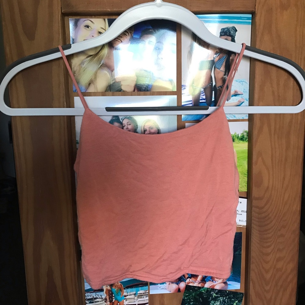 Peach Crop Top